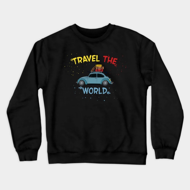 Travel The World And Pack Your Bags - Travel Enthusiast Crewneck Sweatshirt by mangobanana